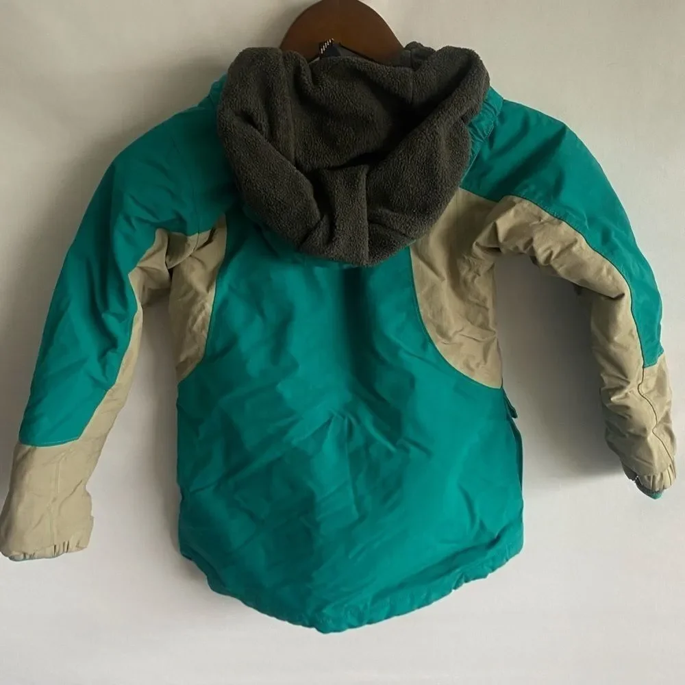 Lands' End Turquoise Winter Hooded Ski Jacket